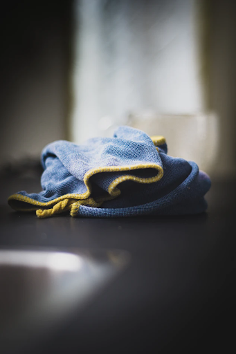 Blue cleaning cloth