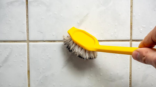 Using a tile and grout cleaner